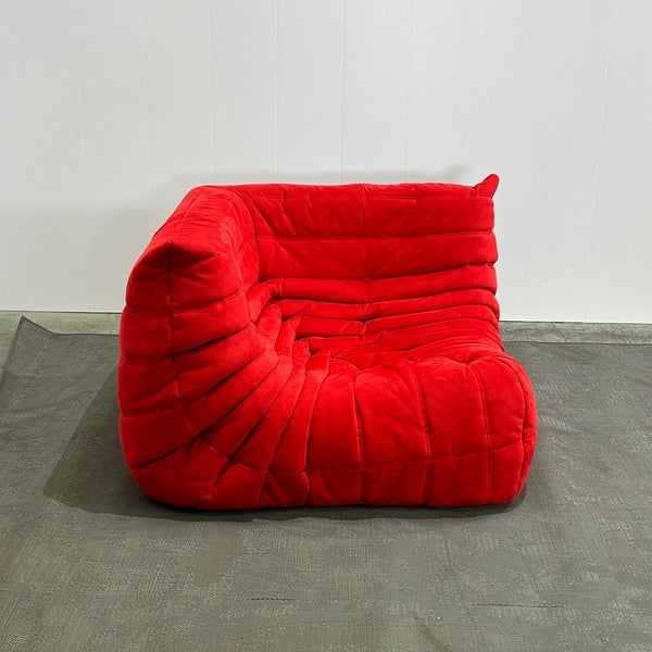 Ligne Roset Red Modular Togo Sofa by Michel Ducaroy, Set of Three @ REHAUS