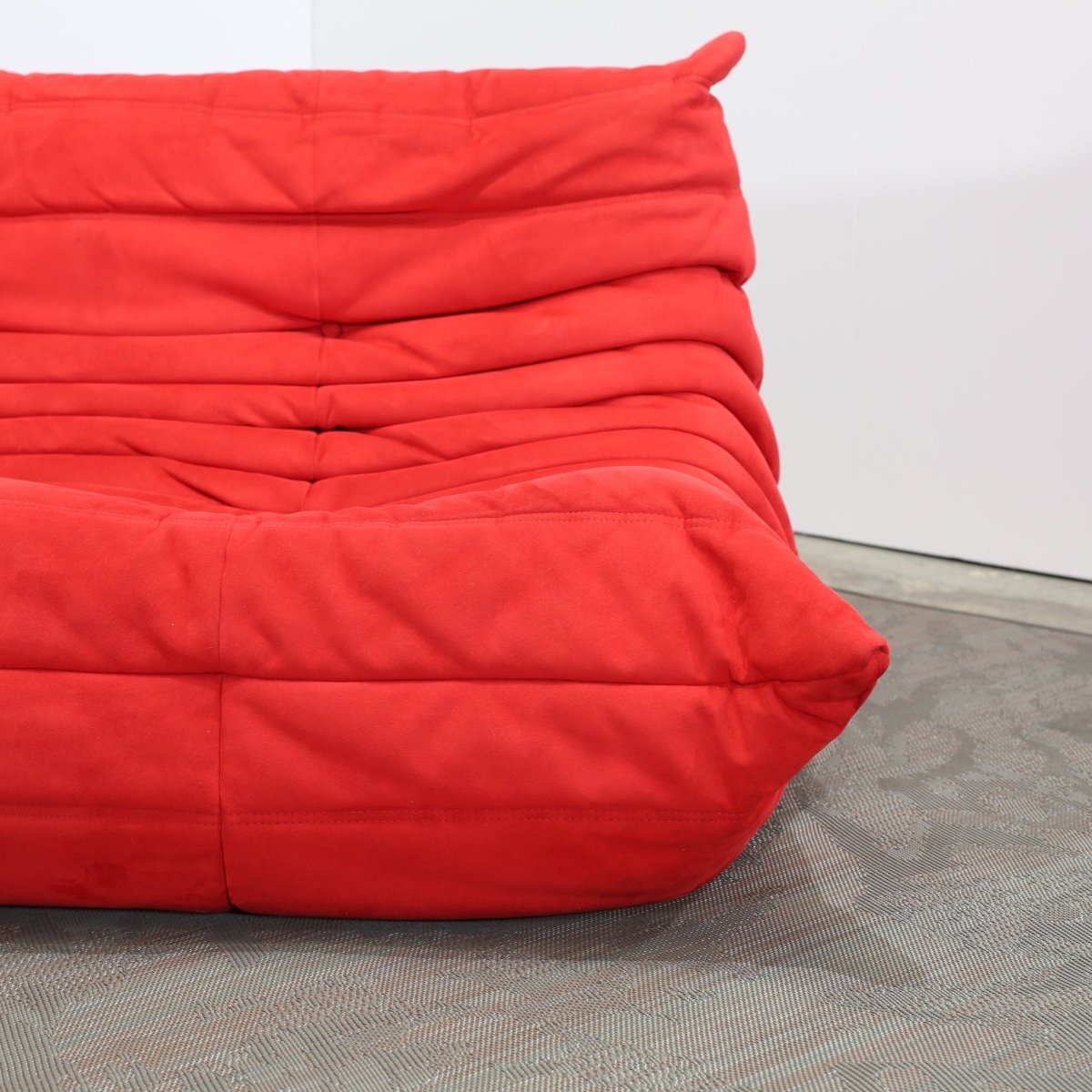 Ligne Roset Red Modular Togo Sofa by Michel Ducaroy, Set of Three @ REHAUS
