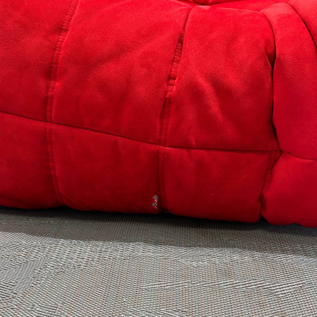 Ligne Roset Red Modular Togo Sofa by Michel Ducaroy, Set of Three @ REHAUS