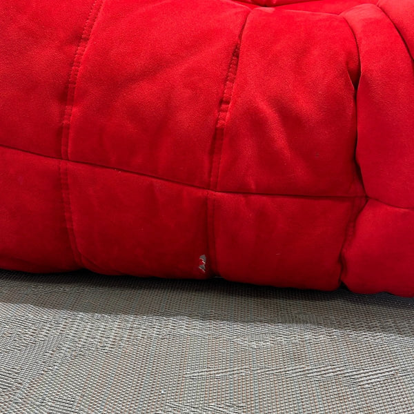 Ligne Roset Red Modular Togo Sofa by Michel Ducaroy, Set of Three @ REHAUS