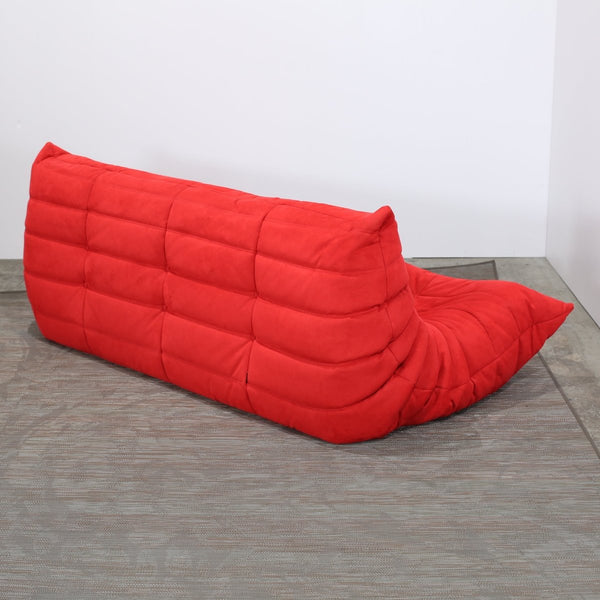 Ligne Roset Red Modular Togo Sofa by Michel Ducaroy, Set of Three @ REHAUS