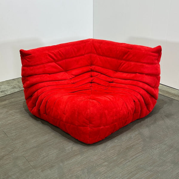 Ligne Roset Red Modular Togo Sofa by Michel Ducaroy, Set of Three @ REHAUS