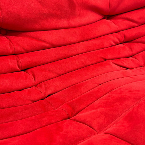 Ligne Roset Red Modular Togo Sofa by Michel Ducaroy, Set of Three @ REHAUS
