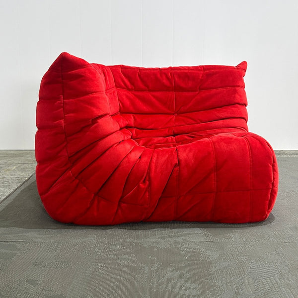 Ligne Roset Red Modular Togo Sofa by Michel Ducaroy, Set of Three @ REHAUS