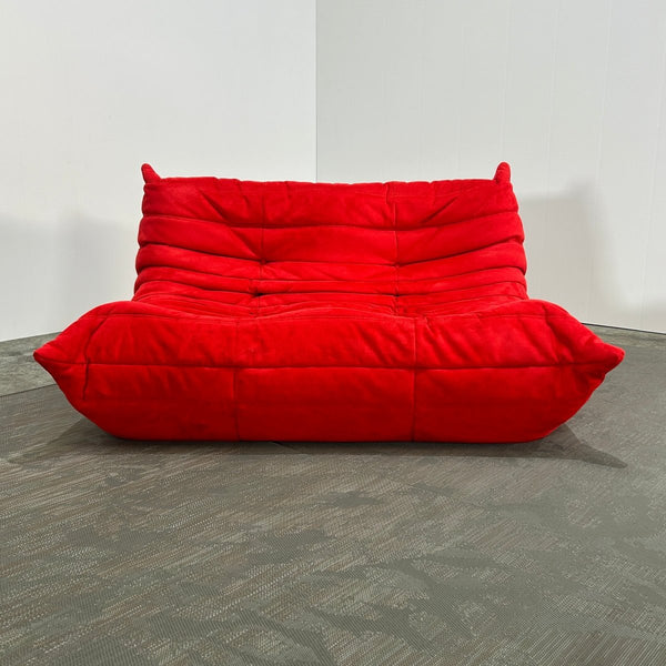 Ligne Roset Red Modular Togo Sofa by Michel Ducaroy, Set of Three @ REHAUS