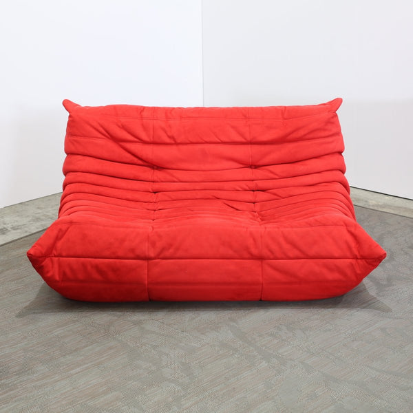 Ligne Roset Red Modular Togo Sofa by Michel Ducaroy, Set of Three @ REHAUS