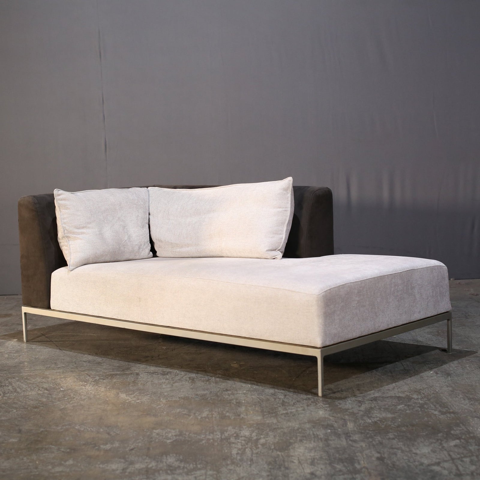 Ligne Roset Sofa Reupholstered in Alcantara Fabric @ REHAUS