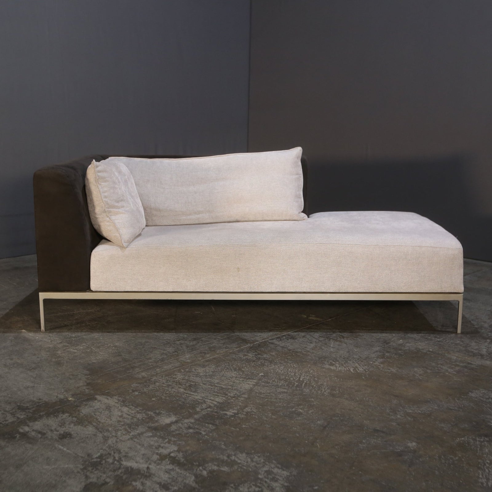 Ligne Roset Sofa Reupholstered in Alcantara Fabric @ REHAUS