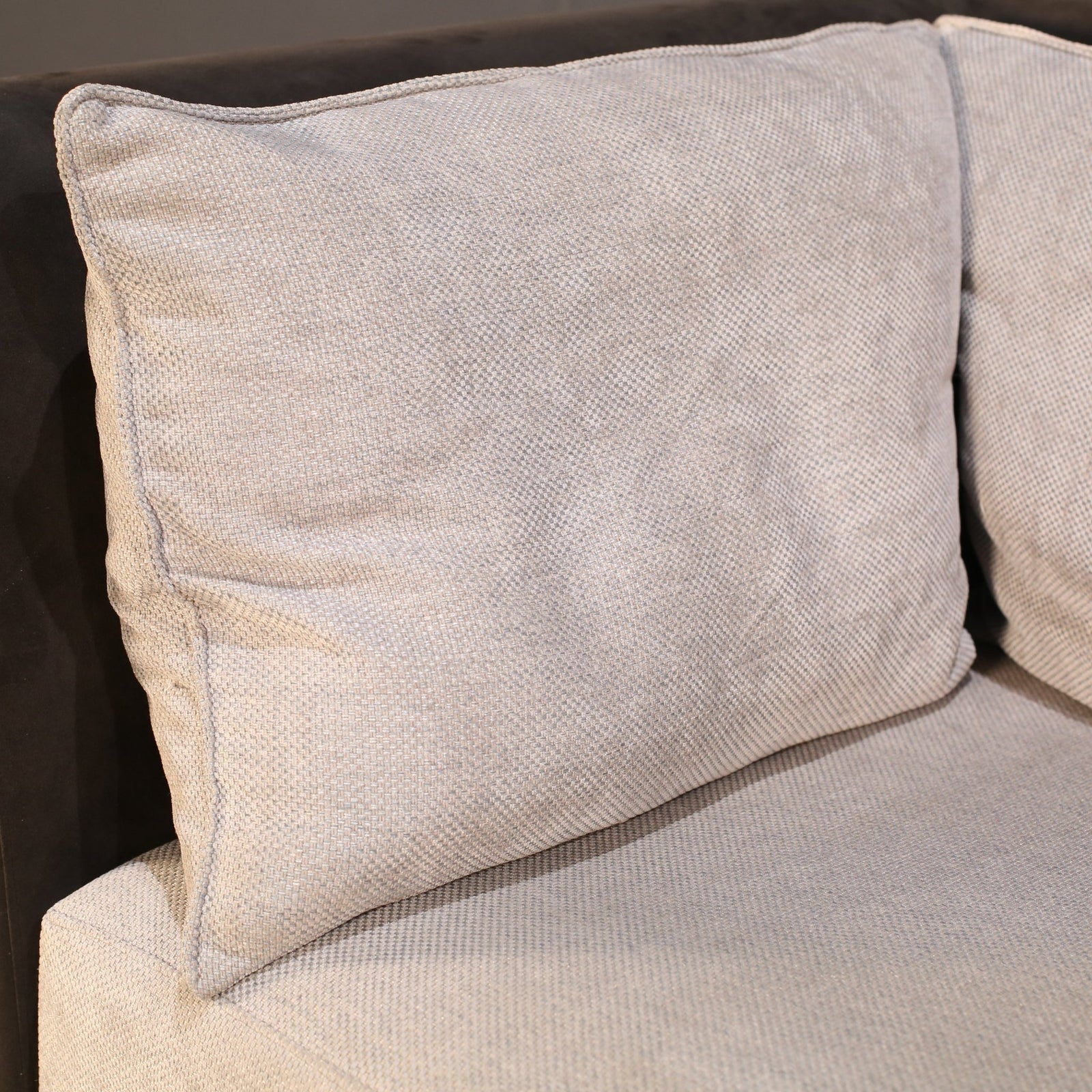 Ligne Roset Sofa Reupholstered in Alcantara Fabric @ REHAUS