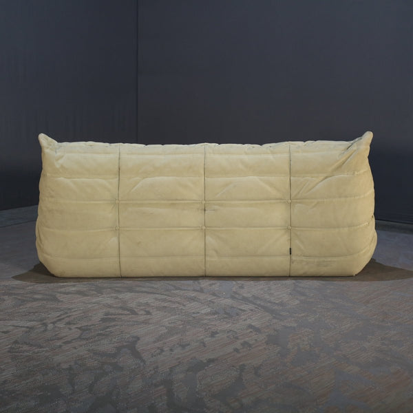 Ligne Roset Three Seater Green Togo Sofa by Michel Ducaroy @ REHAUS
