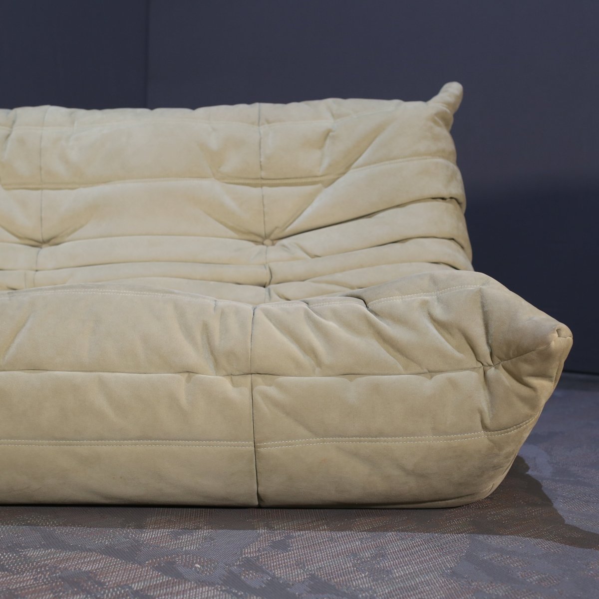 Ligne Roset Three Seater Green Togo Sofa by Michel Ducaroy @ REHAUS