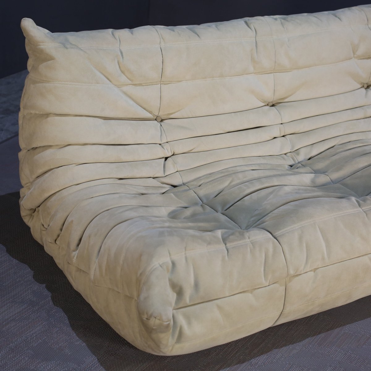 Ligne Roset Three Seater Green Togo Sofa by Michel Ducaroy @ REHAUS
