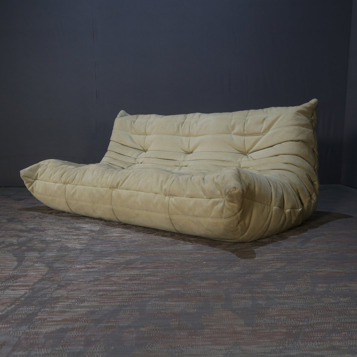 Ligne Roset Three Seater Green Togo Sofa by Michel Ducaroy @ REHAUS
