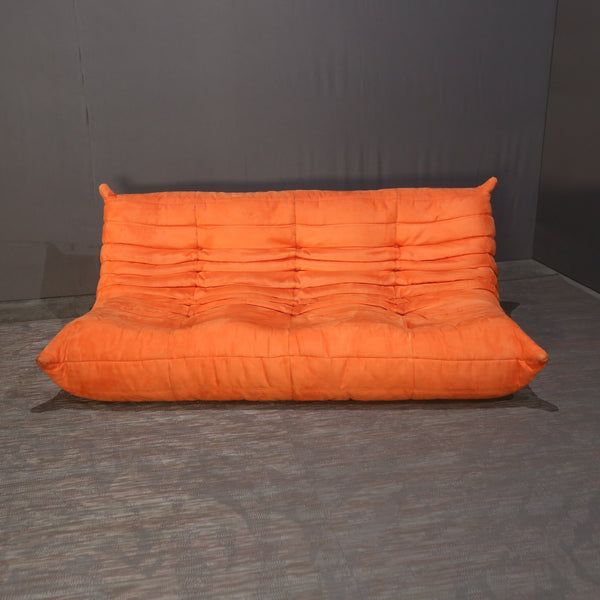 Ligne Roset Three Seater Orange Togo by Michel Ducaroy @ REHAUS