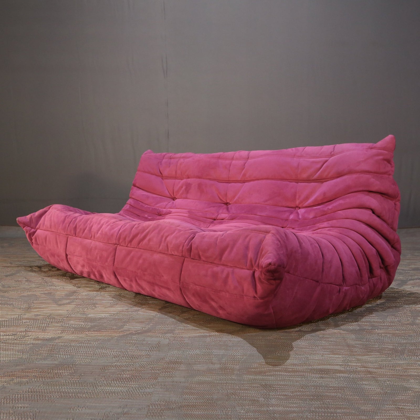 Ligne Roset Three Seater Pink Togo Sofa by Michel Ducaroy @ REHAUS