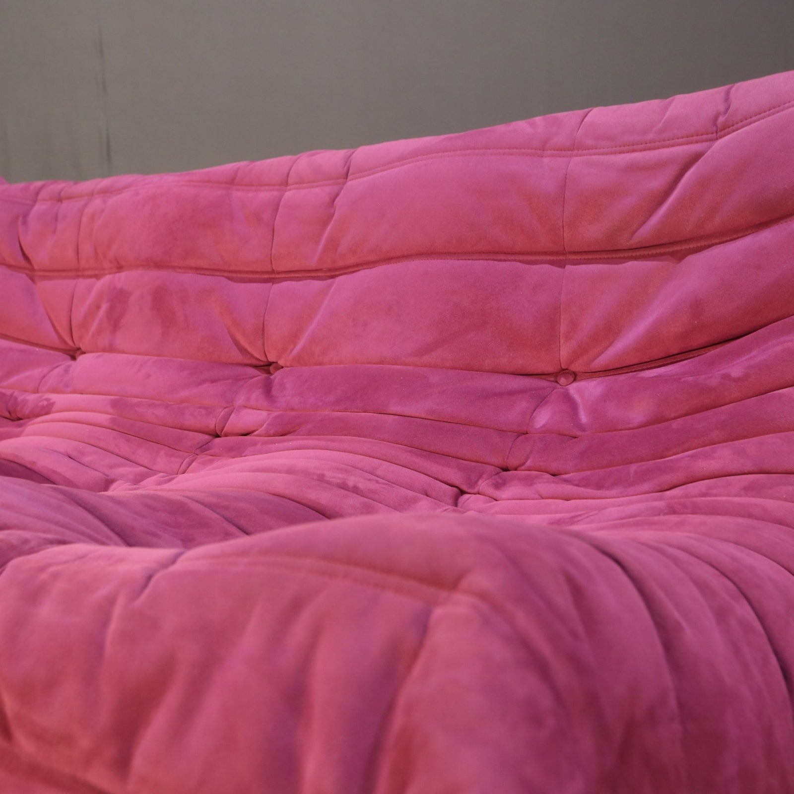 Ligne Roset Three Seater Pink Togo Sofa by Michel Ducaroy @ REHAUS