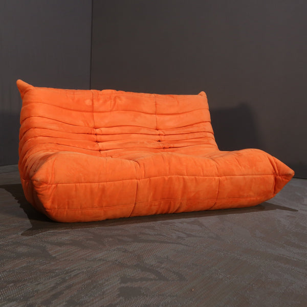 Ligne Roset Two Seater Orange Togo by Michel Ducaroy @ REHAUS