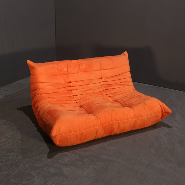 Ligne Roset Two Seater Orange Togo by Michel Ducaroy @ REHAUS