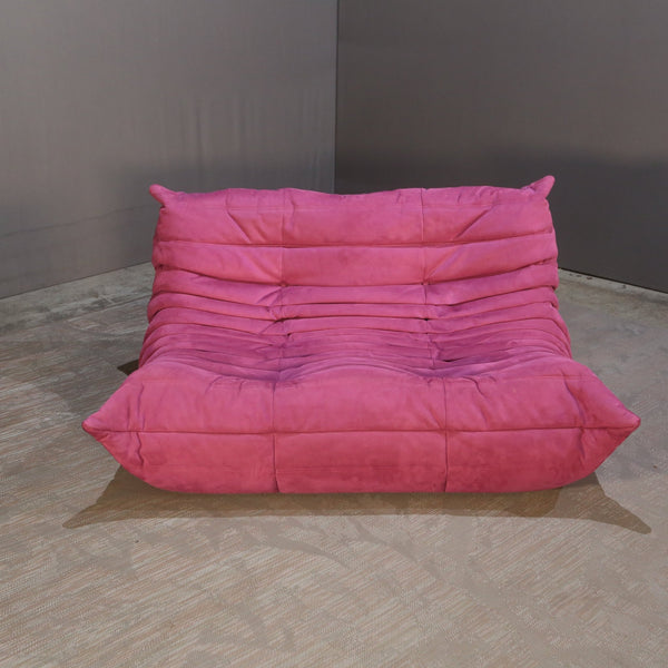 Ligne Roset Two Seater Pink Togo Sofa by Michel Ducaroy @ REHAUS