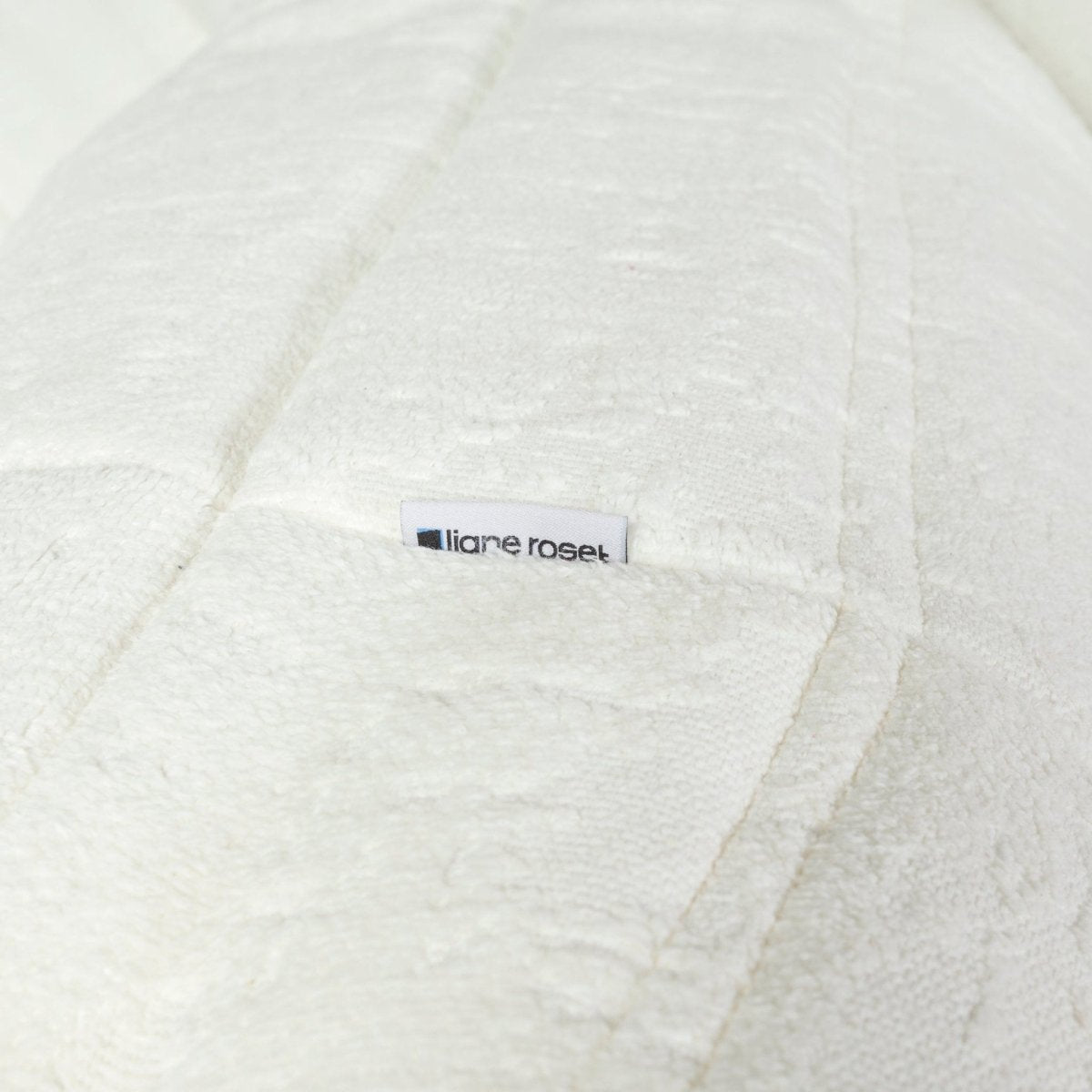 Ligne Roset White Bouclé Togo Footstool by Michel Ducaroy @ REHAUS