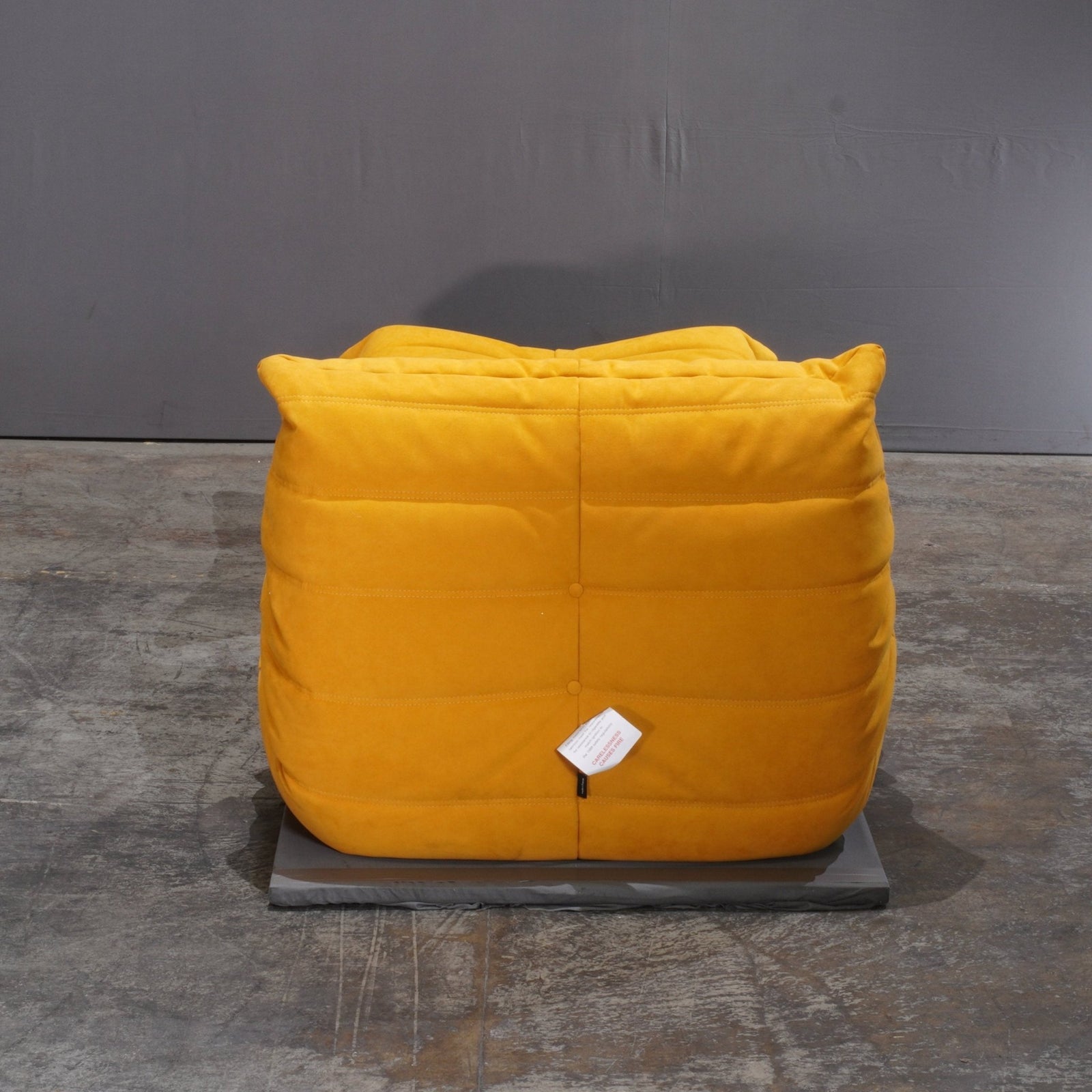 Ligne Roset Yellow Togo Armchair and Ottoman by Michel Ducaroy - REHAUS - Ligne Roset