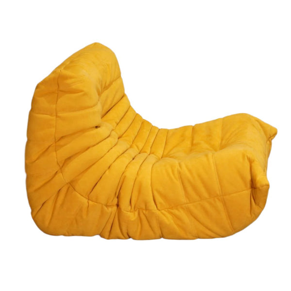 Ligne Roset Yellow Togo Armchair ( Armchair ONLY ) in Alcantara fabric by Michel Ducaroy