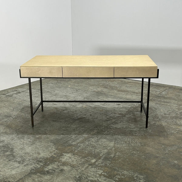 Lillian August Simone Faux Shagreen Leather Desk @ REHAUS