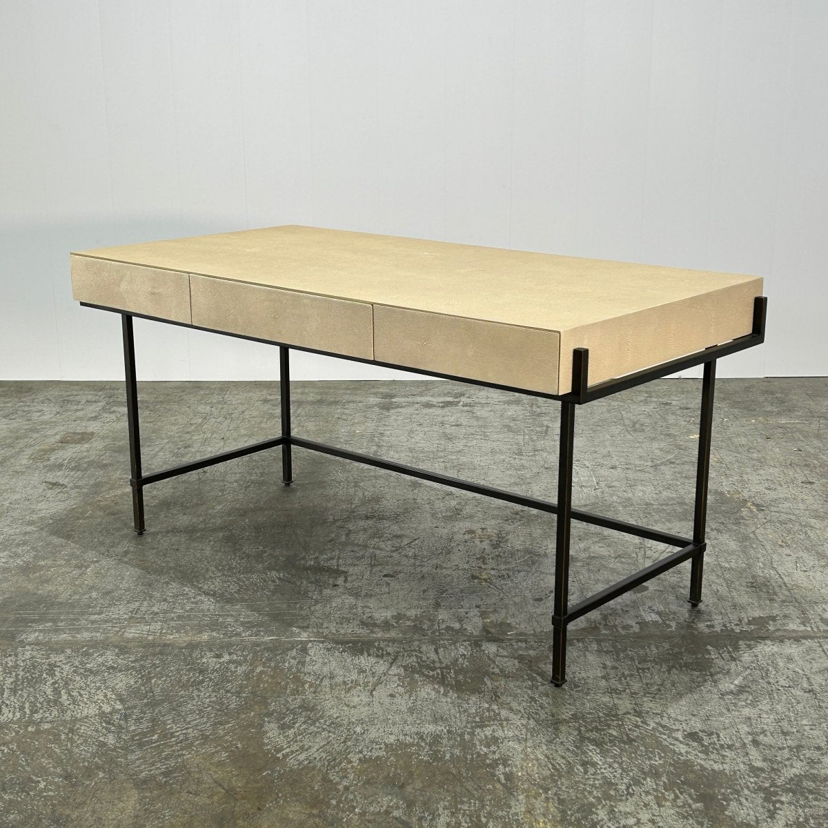Lillian August Simone Faux Shagreen Leather Desk @ REHAUS