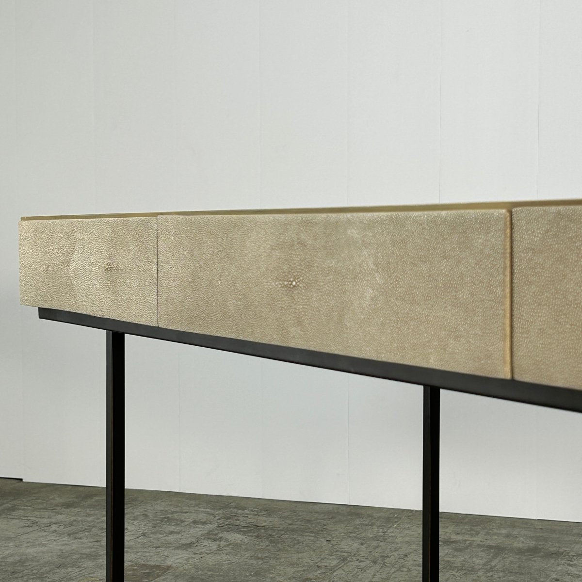 Lillian August Simone Faux Shagreen Leather Desk @ REHAUS