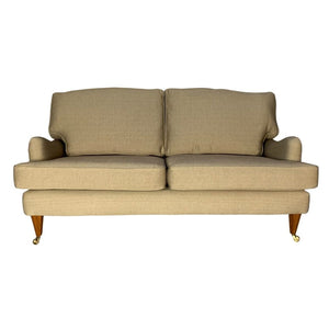 Linley 2.5 - Seat Howard - Design Sofa - In Woven Gold Fabric @ REHAUS