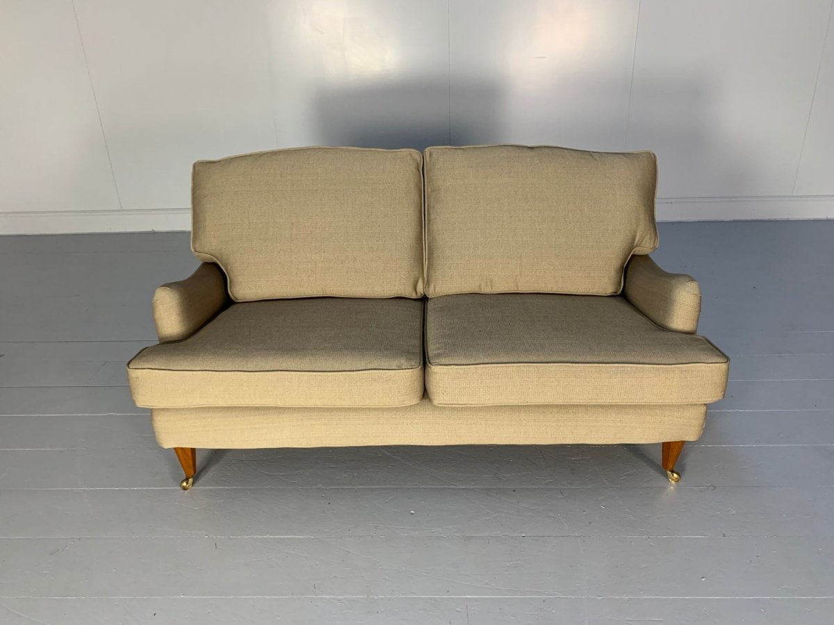 Linley 2.5 - Seat Howard - Design Sofa - In Woven Gold Fabric @ REHAUS