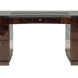 Linley Brown Wooden Executive Writing Desk - REHAUS - Linley