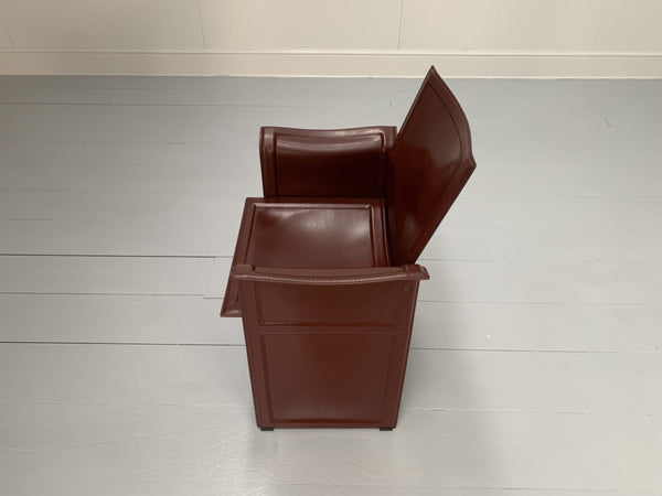 Matteo Grassi Korium Dining Chairs - In Brown Coach Leather, Set of Eight @ REHAUS
