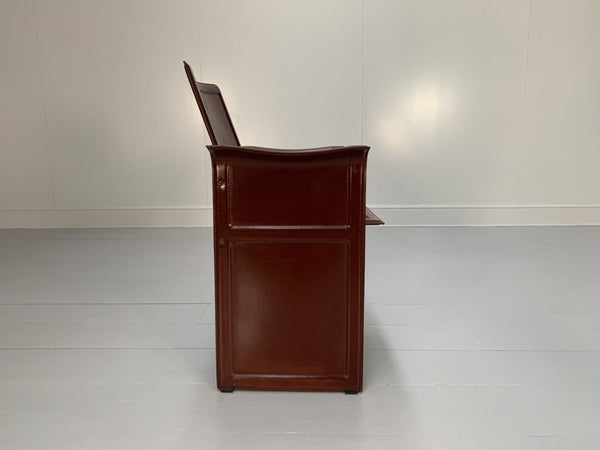 Matteo Grassi Korium Dining Chairs - In Brown Coach Leather, Set of Eight @ REHAUS