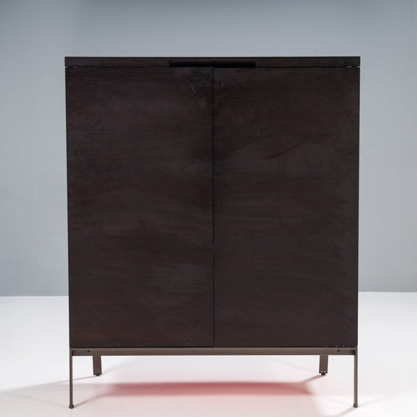Maxalto B&B Italia Mida Dark Oak and Red Cabinet - REHAUS - Max Alto
