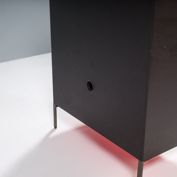 Maxalto B&B Italia Mida Dark Oak and Red Cabinet - REHAUS - Max Alto