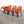Maxalto Orange Patterned Febo Dining Chairs by Antonio Citterio, Set of Four @ REHAUS