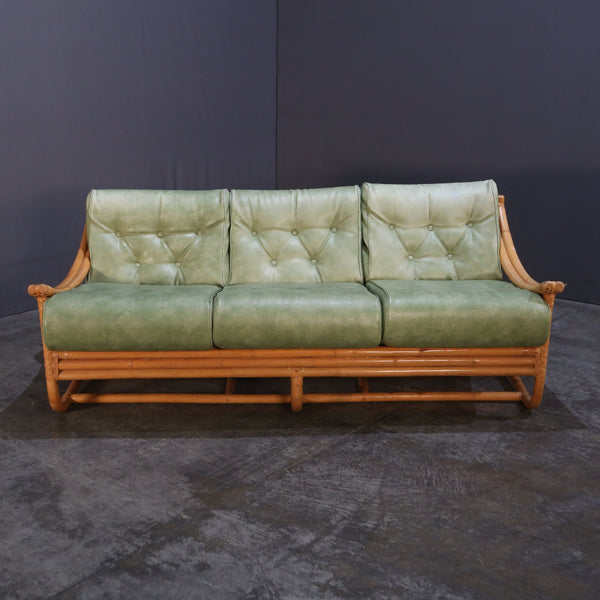 Mid Century Bamboo Sofa by Angraves of Leicester @ REHAUS