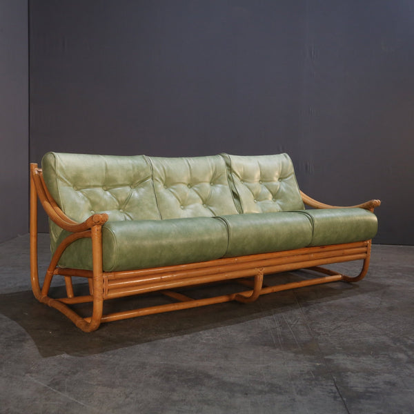 Mid Century Bamboo Sofa by Angraves of Leicester @ REHAUS
