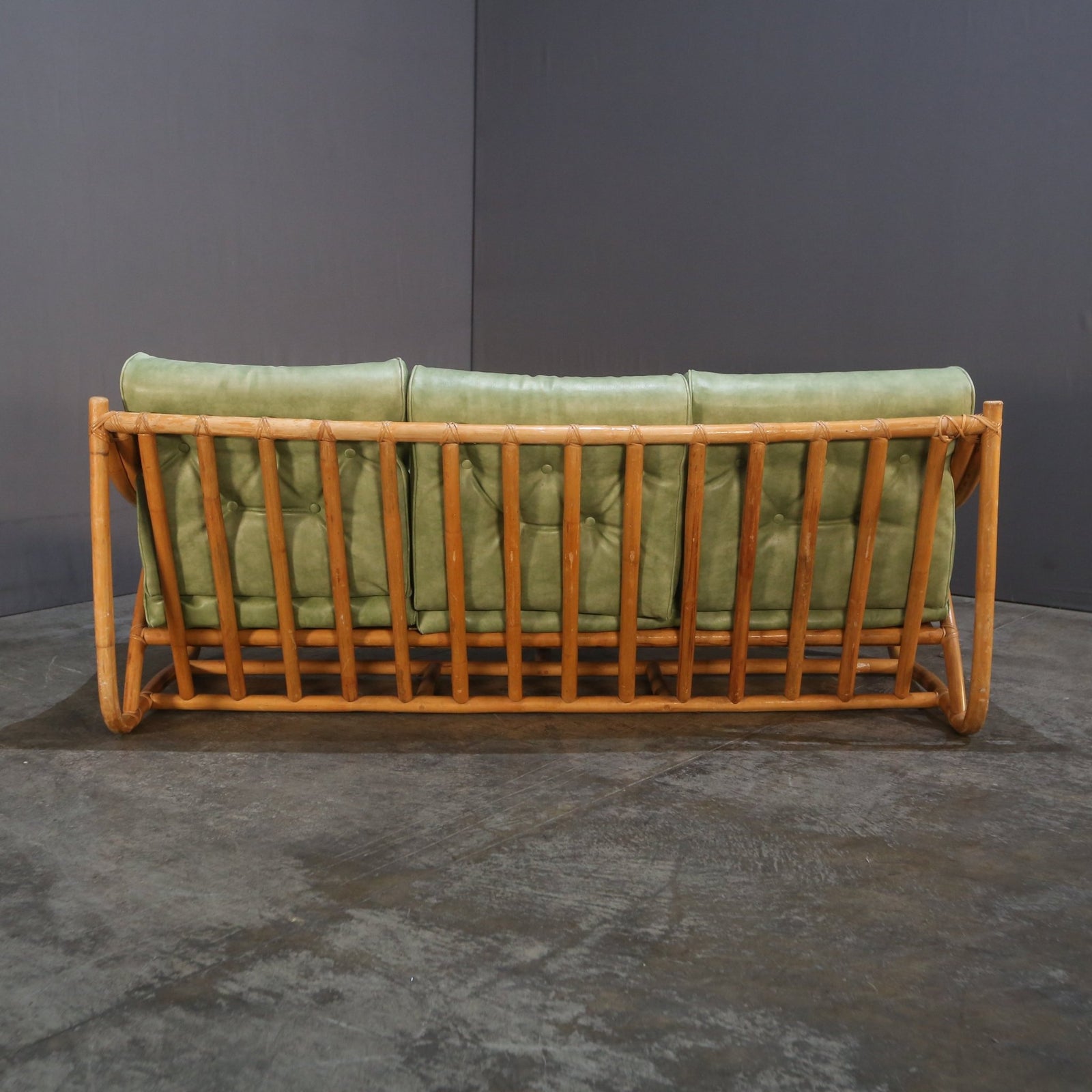 Mid Century Bamboo Sofa by Angraves of Leicester @ REHAUS