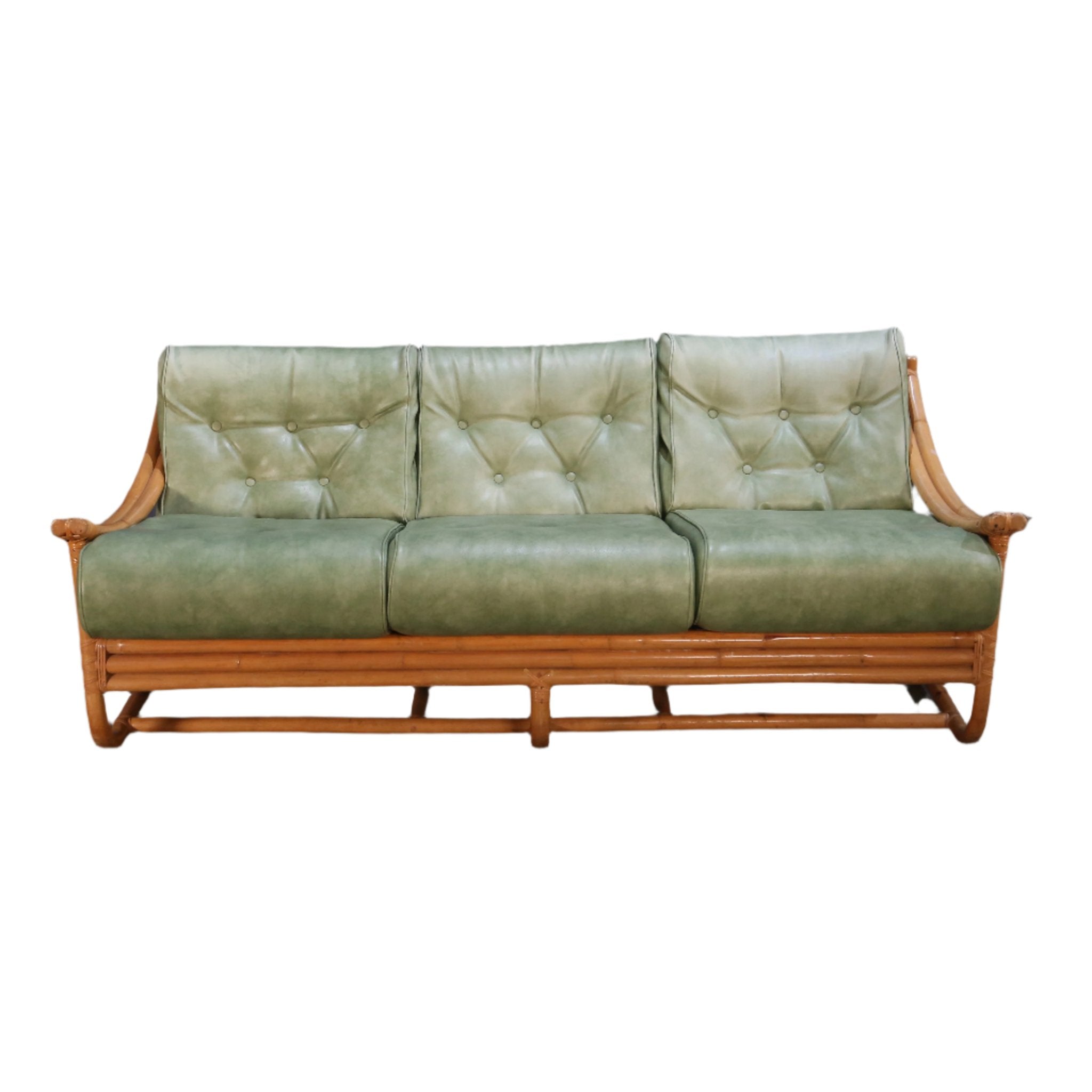 Mid Century Bamboo Sofa by Angraves of Leicester @ REHAUS