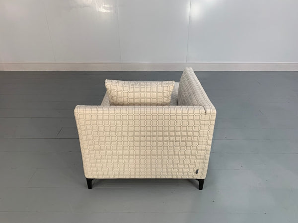 Minotti Andersen Chaise Sofas Daybed in Geometric Linen Fabric, Set of 2 @ REHAUS