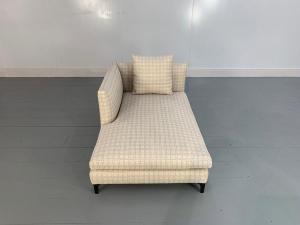 Minotti Andersen Chaise Sofas Daybed in Geometric Linen Fabric, Set of 2 @ REHAUS