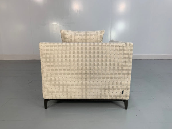Minotti Andersen Chaise Sofas Daybed in Geometric Linen Fabric, Set of 2 @ REHAUS