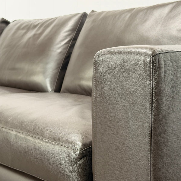 Minotti Andersen Leather Three Seater Sofa by Rodolfo Dordoni @ REHAUS