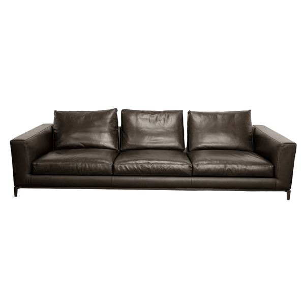 Minotti Andersen Leather Three Seater Sofa by Rodolfo Dordoni @ REHAUS