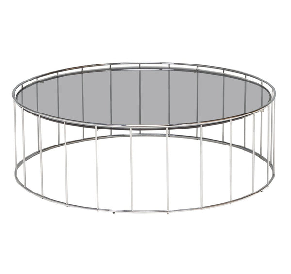 Minotti by Rodolfo Dordoni Caulfield Round Glass Coffee Table - REHAUS - Rodolfo Dordoni