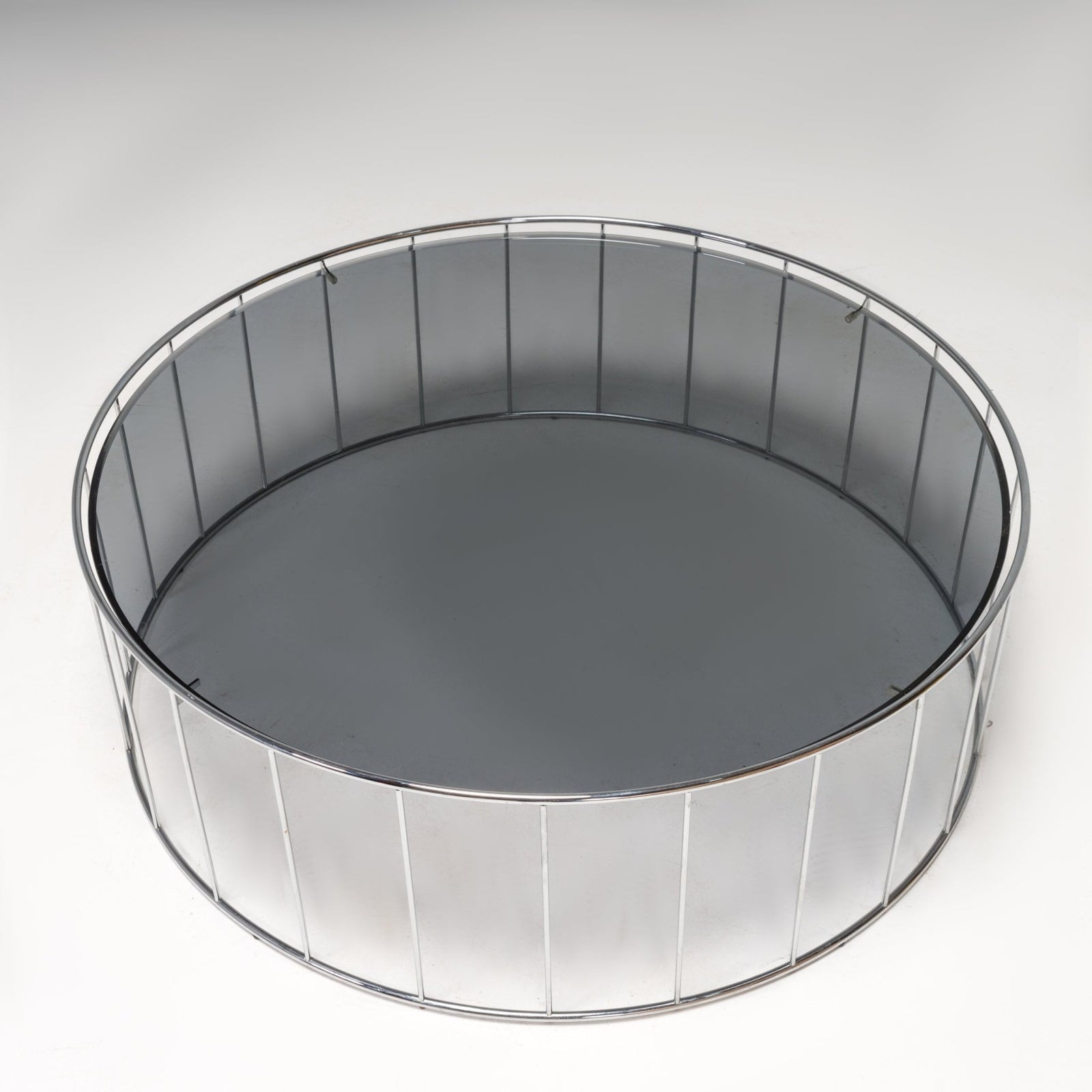 Minotti by Rodolfo Dordoni Caulfield Round Glass Coffee Table - REHAUS - Rodolfo Dordoni
