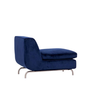 Minotti by Rodolfo Dordoni Dubuffet Blue Velvet Armchair @ REHAUS