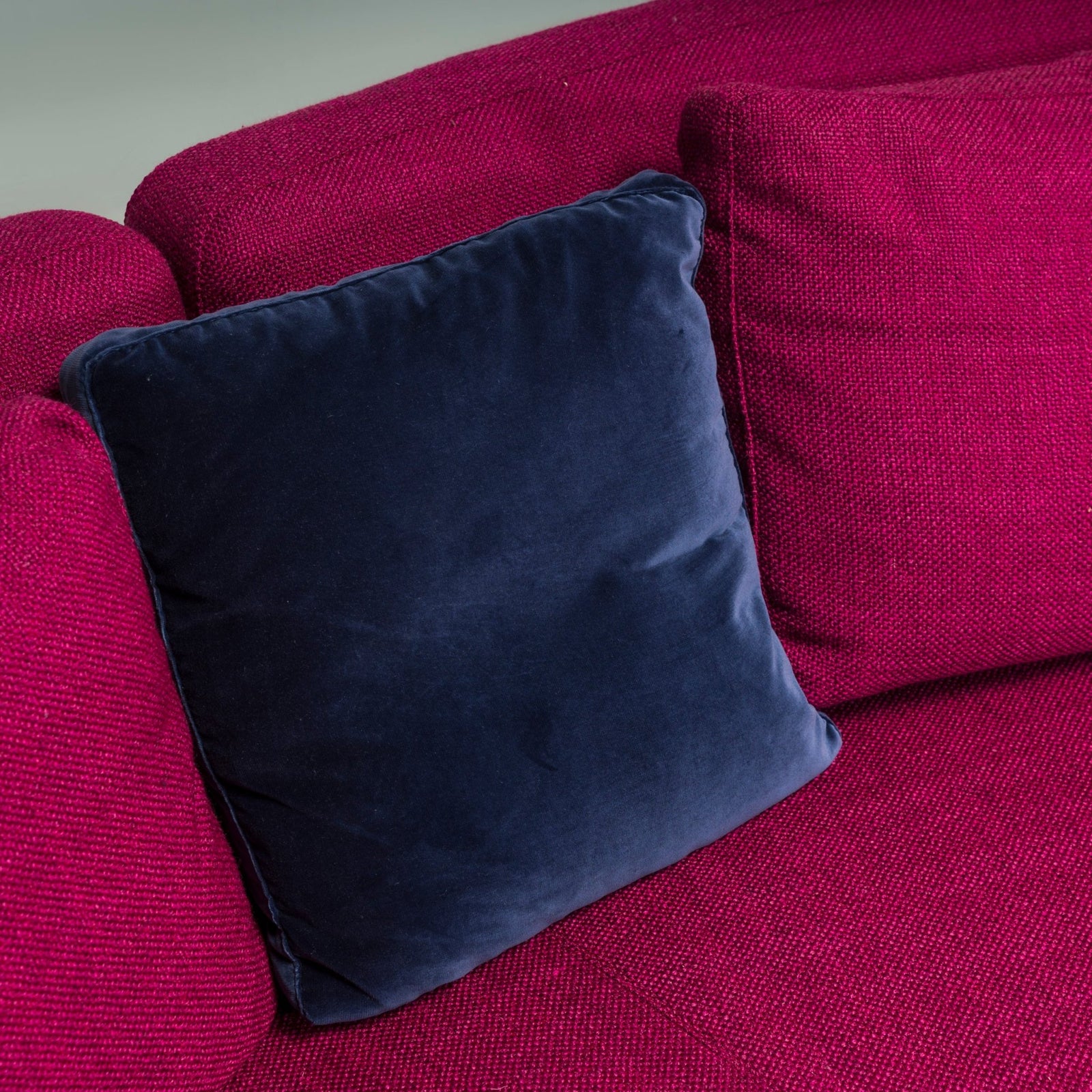 Minotti by Rodolfo Dordoni Purple Fabric Seymour Low 02 Semi Round Sofa - REHAUS - Minotti